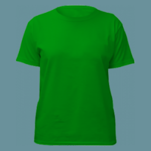 t-shirt girocollo maniche corte verde